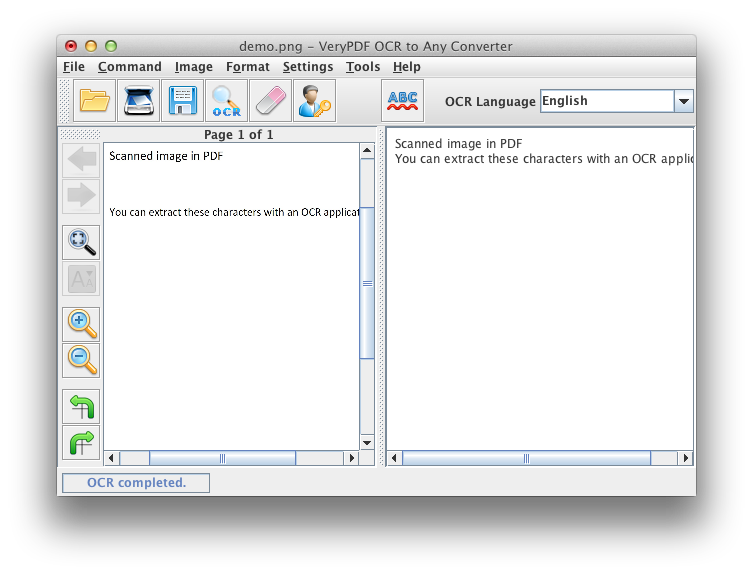 Recognize Text From Png And Save To Excel On Mac Verypdf Ocr To Any Converter For Mac