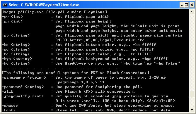 PDF to Flash Flip Book Converter screenshot