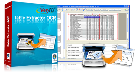 VeryPDF Table Extractor OCR software