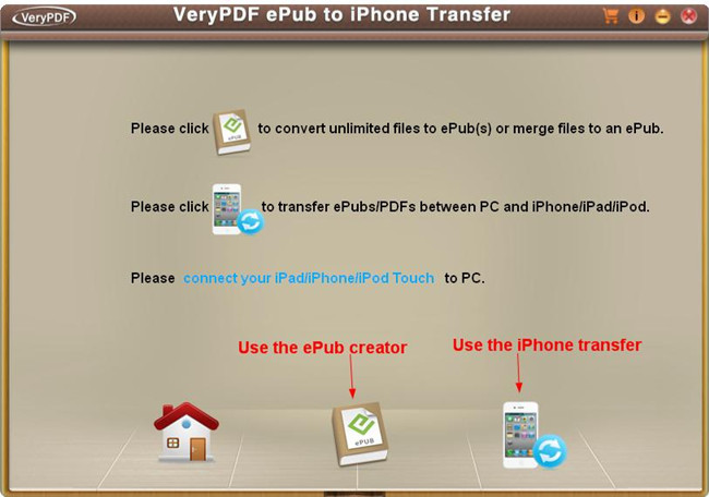 VeryPDF ePub to iPhone Transfer software