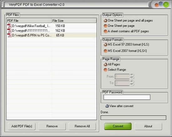 Crack VeryPDF PDF To Excel Converter 2 0