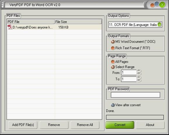 PDF to Text OCR Converter screenshot