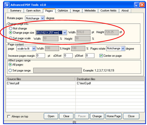 Scale PDF Pages Shift PDF Pages Fit PDF Margins PDF Page Resize