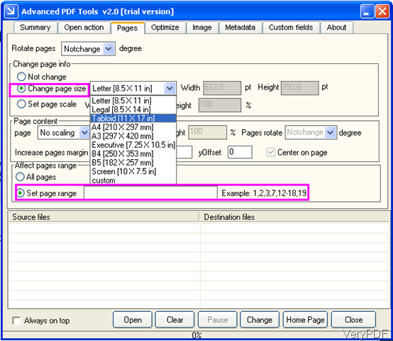 How To Change PDF Document With Different Page Size VeryPDF 