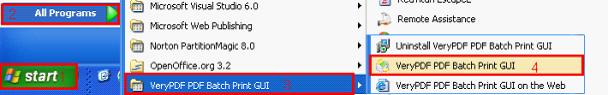 Open VeryPDF PDF Batch Print GUI