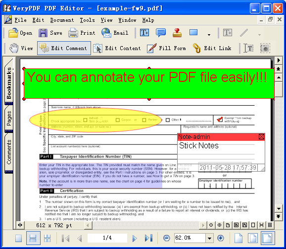 annotate pdf windows