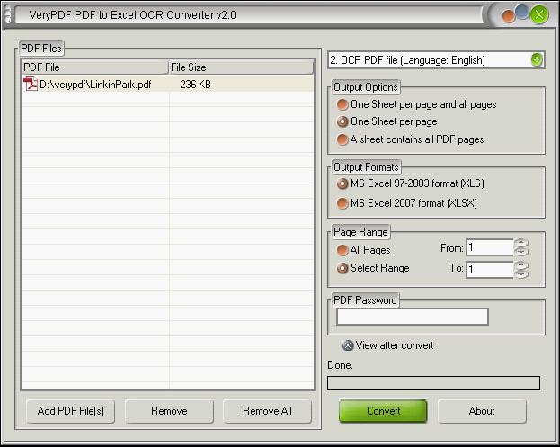 Convert Scanned PDF To Editable Excel And Save With Different Sheet 