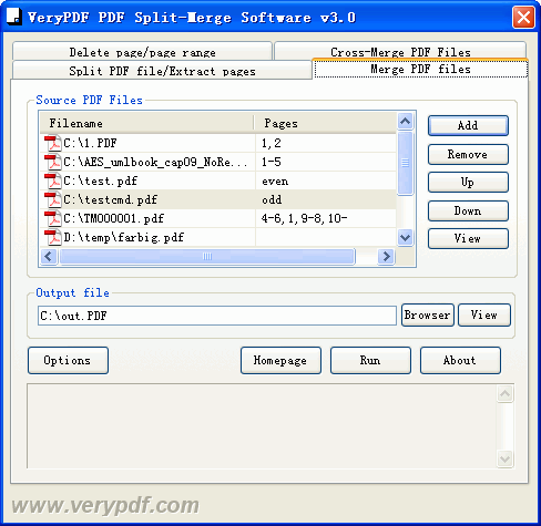 pdf merger & splitter