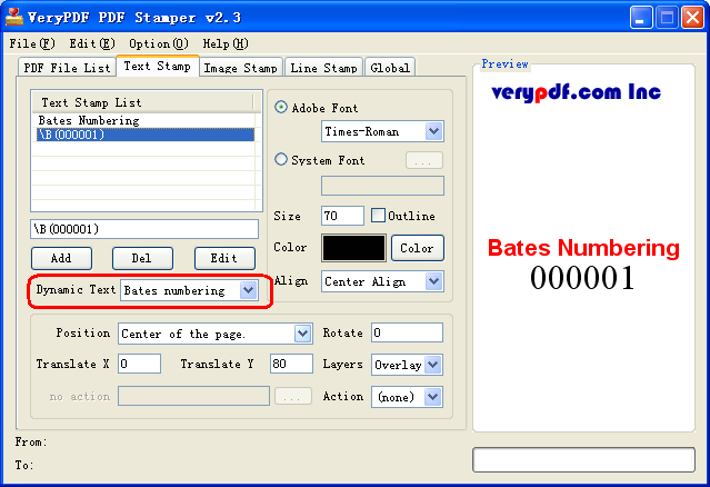 Add Bates Number Bates Numbering Page Numbering Bates Stamping To 