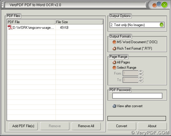 How To Convert PDF To TXT VeryPDF Knowledge Base