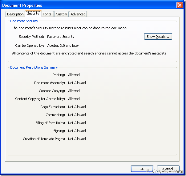 How To Set PDF Security By Command Line VeryPDF Knowledge Base