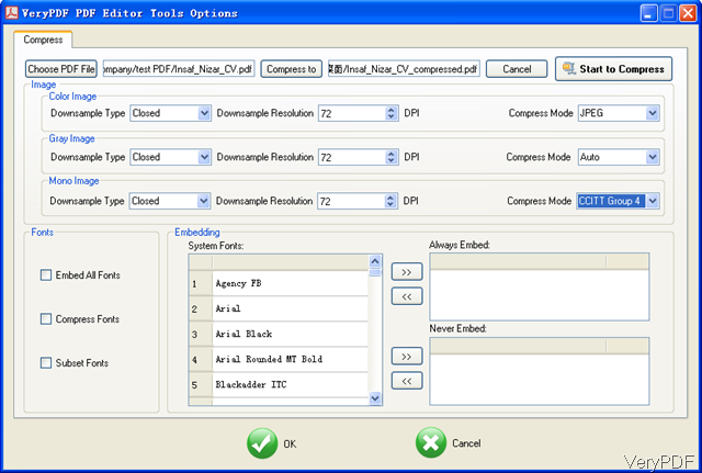 How To Compress PDF By PDF Editor VeryPDF Knowledge Base