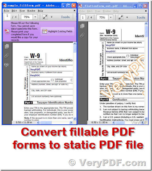 How To Convert From A Fillable PDF File With XFA Data Layer To A Static 